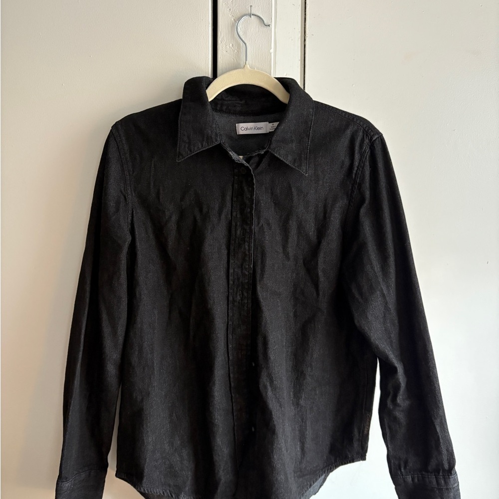 Calvin Klein Charcoal Button Down Shirt